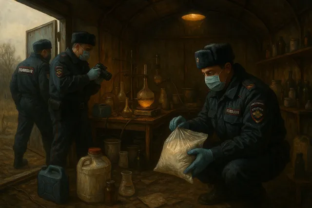 На Кубани выявили две нарколаборатории мефедрона и задержали семерых участников