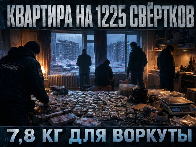 Наркогруппа в Воркуте: 1225 свёртков и 7,8 кг запрещённых веществ