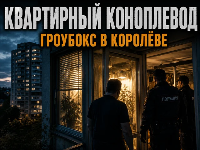 Квартирный коноплевод в Королёве: гроубокс и 3 кг листьев