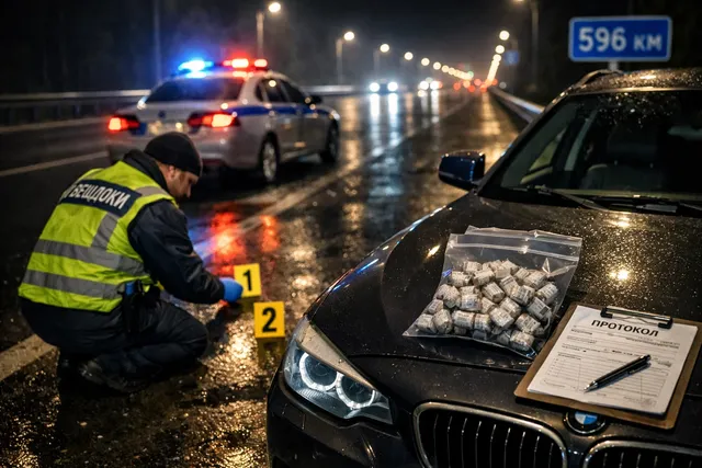 Наркодилер в Ленобласти сбил инспектора и выбросил 40 свертков