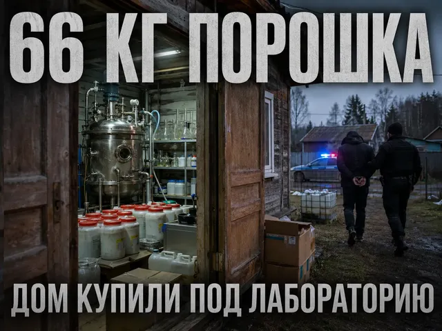 Лихославль: в подпольной нарколаборатории нашли 66 кг порошка