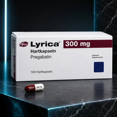 Лирика 300 мг Pfizer с прегабалином в оригинальной аптечной упаковке