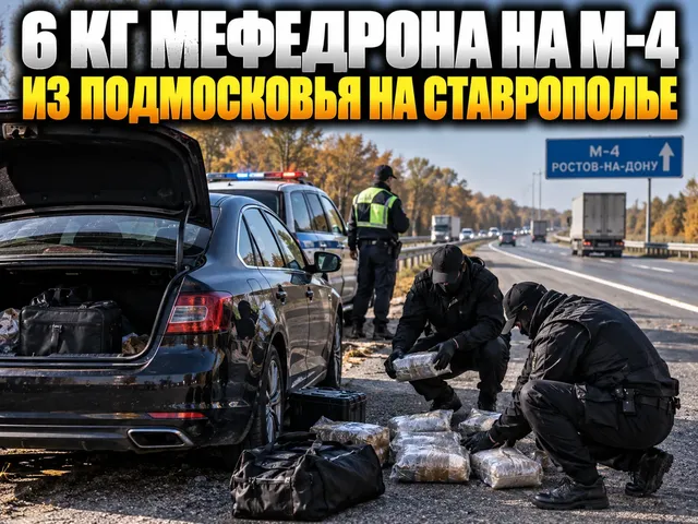 На трассе М-4 «Дон» задержали водителя с более чем 6 кг мефедрона