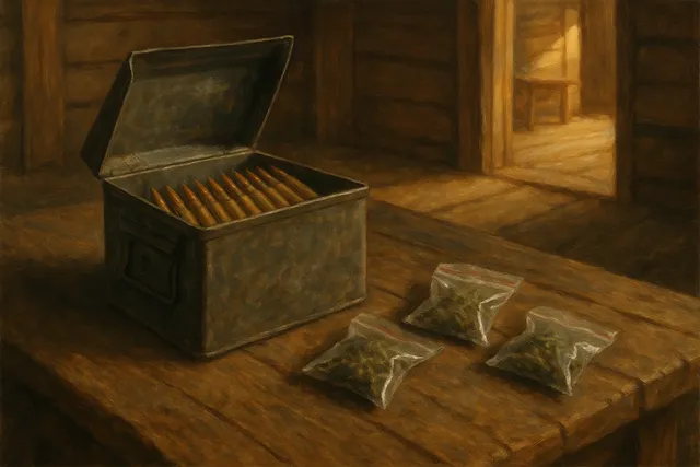 Обнаружение марихуаны и боеприпасов у жителя Хабаровского края