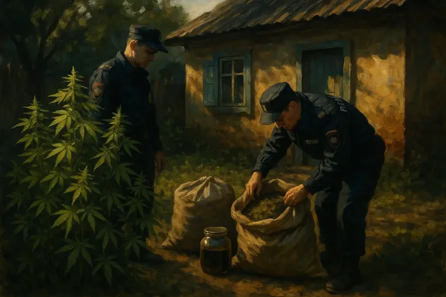 В Майкопе задержан житель с 106 кустами конопли и 5 кг наркотиков