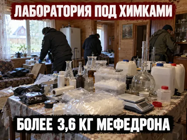 В Подмосковье обнаружили лабораторию с 3,6 кг мефедрона