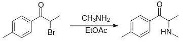 Mephedrone synthesis Metamination.webp