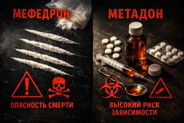 Мефедрон и метадон - два вещества на весах
