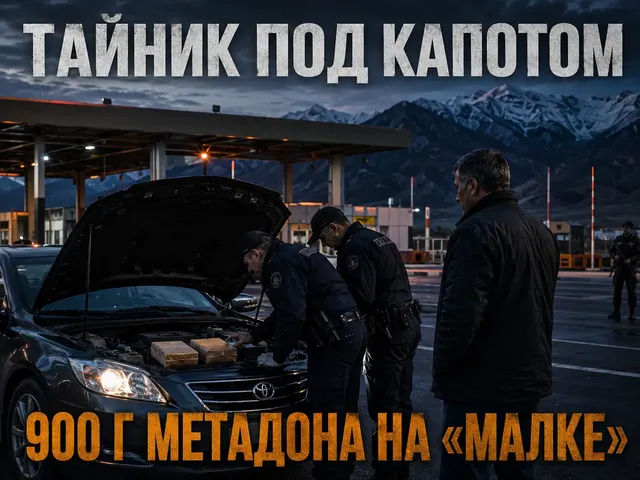 Метадон под капотом: на ФКПП «Малка» изъяли около 900 граммов