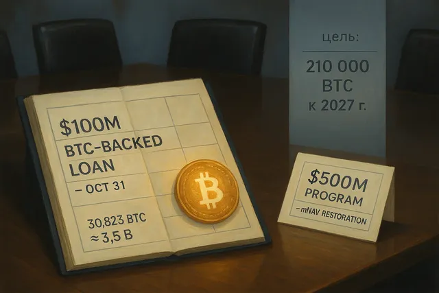 Metaplanet взяла $100 млн под залог BTC для покупок и выкупа акций