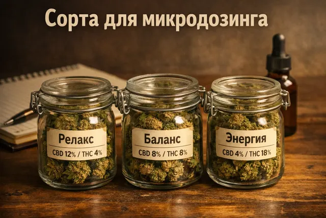 Каннабис сорта для микродозинга и мягкого действия
