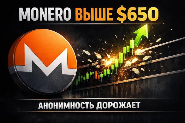 Monero преодолела $650 и обновила исторический максимум