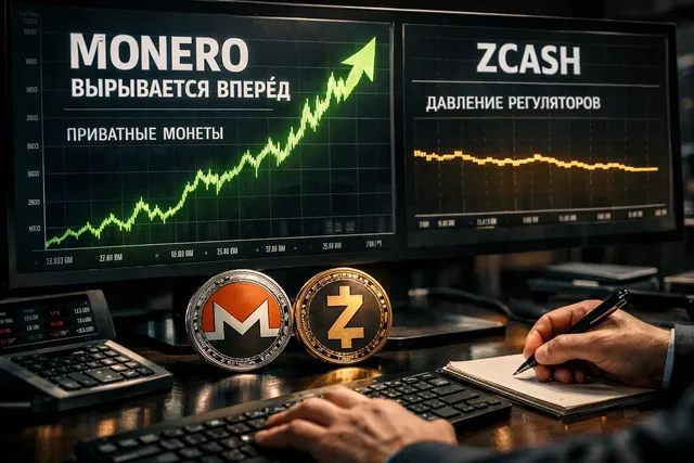 Monero ускоряет рост на фоне замедления Zcash