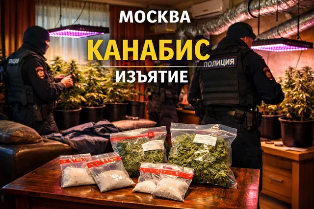 В Москве задержан мужчина за выращивание конопли и хранение наркотиков