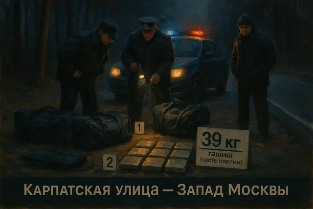 В Москве задержан оптовый наркокурьер с 39 кг: часть — гашиш