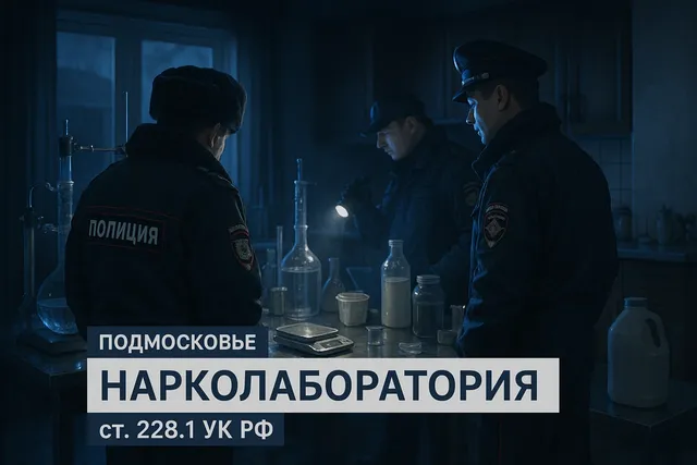 Подмосковные полицейские ликвидировали подпольную нарколабораторию по производству мефедрона.