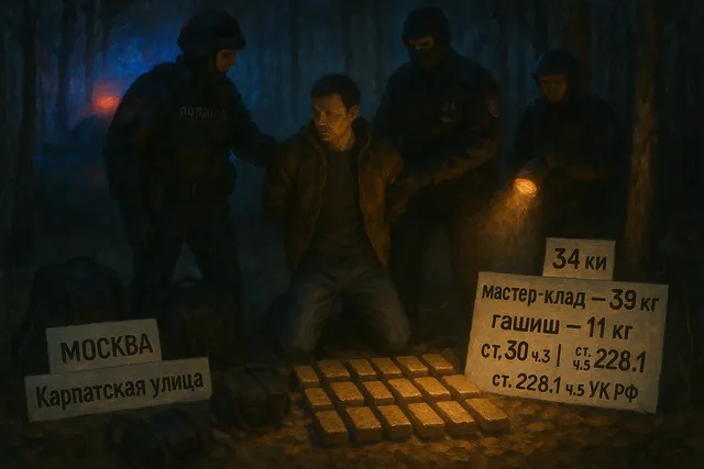 Москва: задержан оптовый наркокурьер с «мастер-кладом»