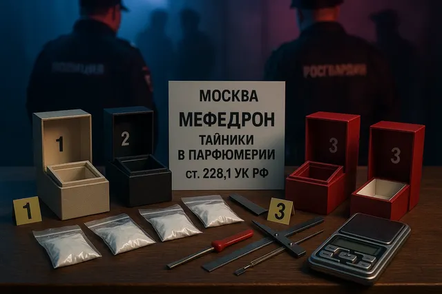 В Москве задержали группу, прятавшую мефедрон в коробках из-под духов