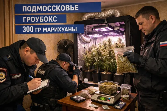В Подмосковье выявлена квартира с коноплёй и гроубоксом