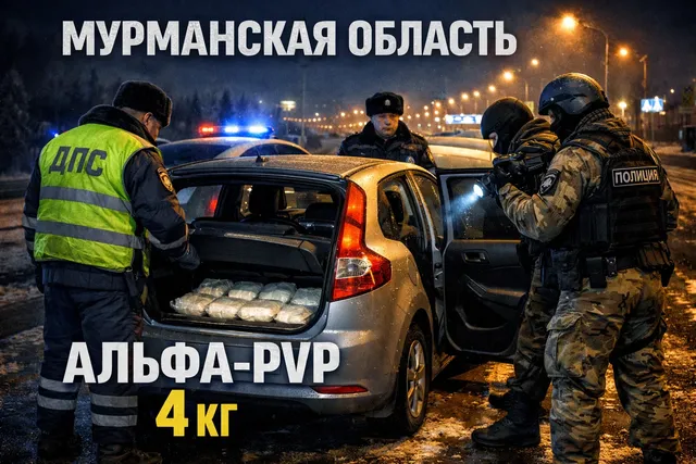 В Мурманской области задержаны курьеры с 4 кг синтетических наркотиков