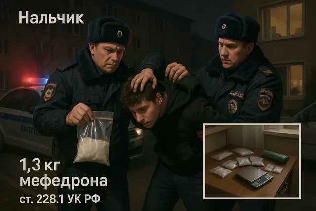 В Нальчике задержан иностранец с 1,3 кг мефедрона