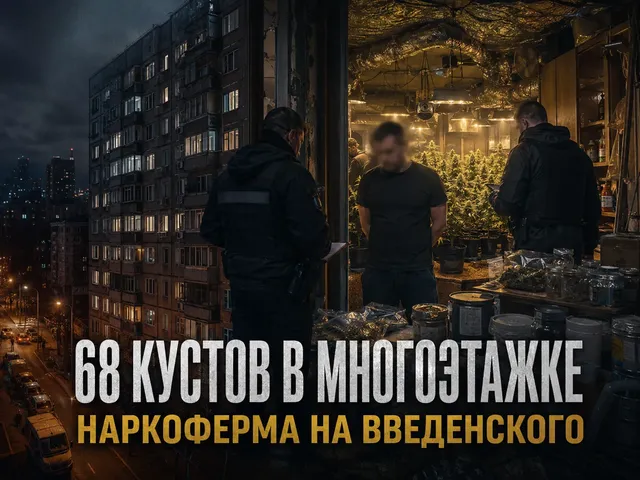 Наркоферма в московской квартире: 68 кустов и более 2,2 кг марихуаны
