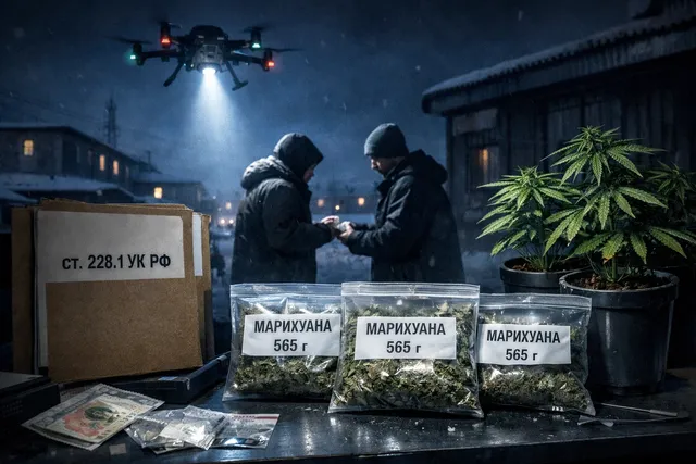 В Нарьян-Маре БПЛА помог выявить вахтовиков, сбывавших марихуану