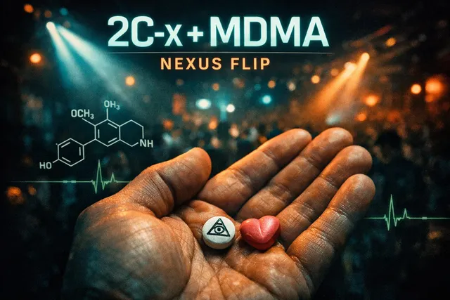 Психоделики 2C-x и MDMA - визуальная метафора Nexus Flip