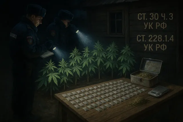 Задержание в Бору: полиция изъяла 8,5 кг каннабиса и 143 свёртка