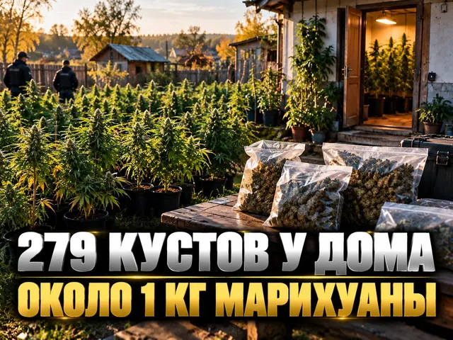 В Орловской области нашли 279 кустов конопли и около 1 кг марихуаны