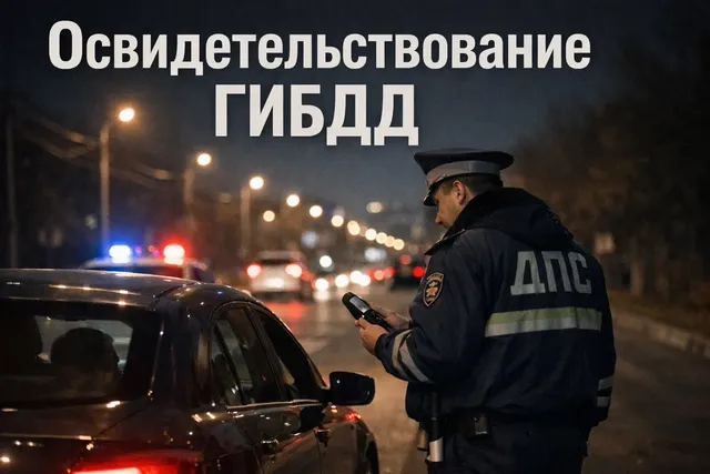 Остановка автомобиля инспектором ДПС и направление на медосвидетельствование