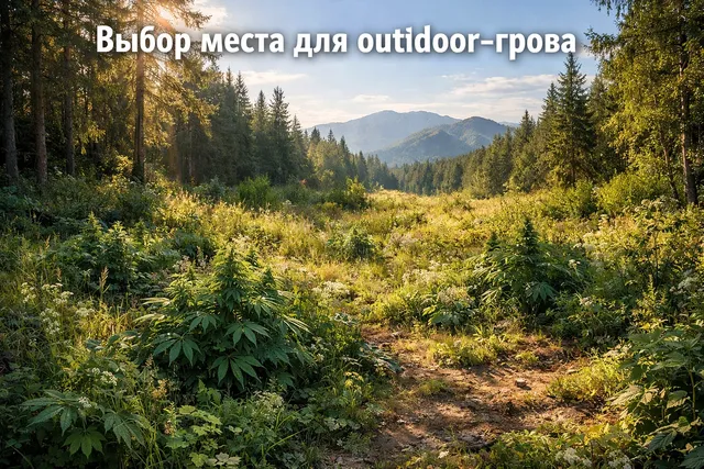 Как выбрать место для аутдор-гровинга каннабиса