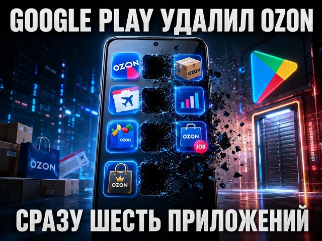 Ozon удалили из Google Play: исчезли сразу шесть приложений