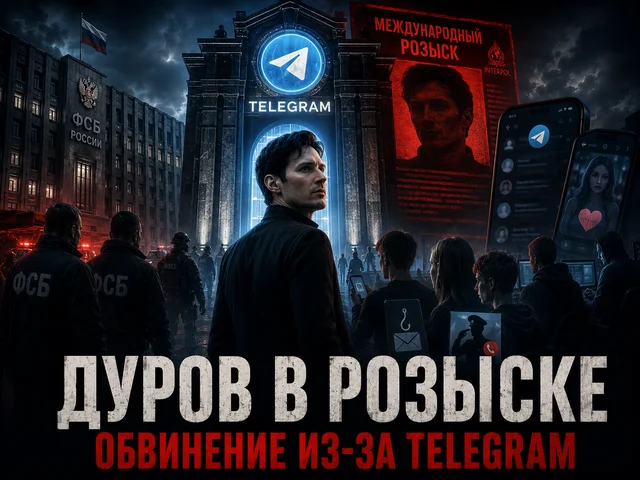 ФСБ объявила Павла Дурова в международный розыск из-за Telegram
