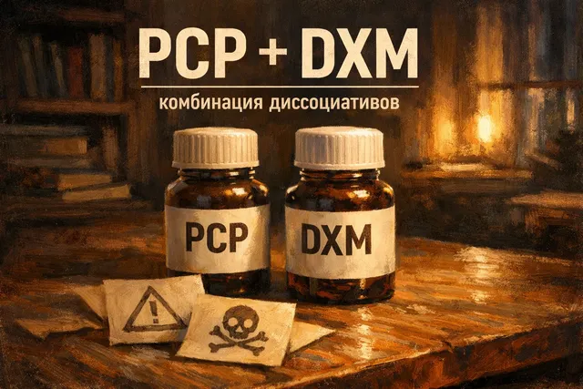 PCP и DXM - диссоциативная комбинация и риски для психики и тела