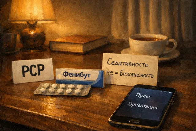 PCP и фенибут - почему седативность усиливает провалы контроля и риск психоза