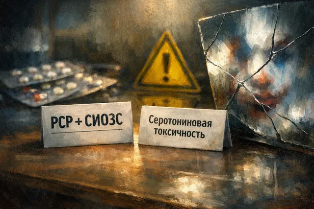 Фенциклидин (PCP) и СИОЗС - риски сочетания и признаки опасных реакций