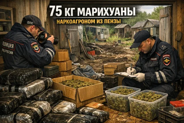 В Пензенской области изъяли более 75 кг марихуаны у наркоагронома