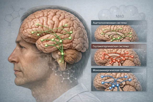 Пирацетам и ингибиторы МАО - нейротрансмиттерные системы мозга