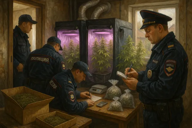 В Подмосковье задержан мужчина, выращивавший коноплю для сбыта