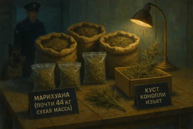 Приморье: изъято почти 44 кг марихуаны у жителя Рощино