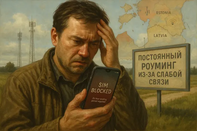 На границе с ЕС жители Псковской области жалуются на блокировки SIM-карт
