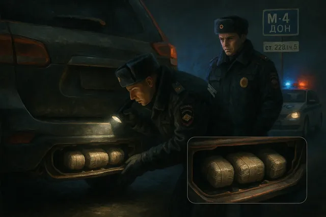 В Ростовской области задержали курьера с почти 3 кг «синтетики» в бампере авто