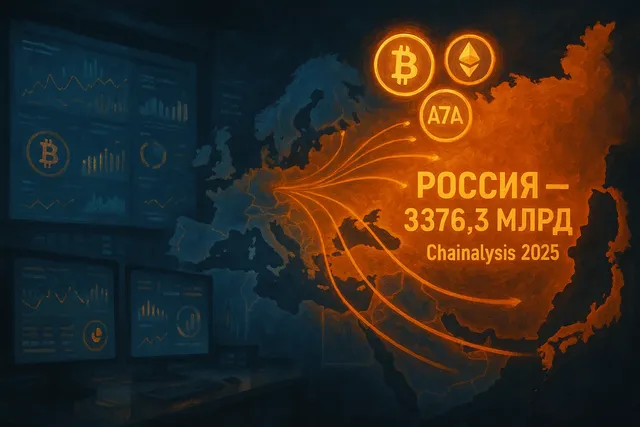 Россия обогнала Европу по объёмам использования криптовалют