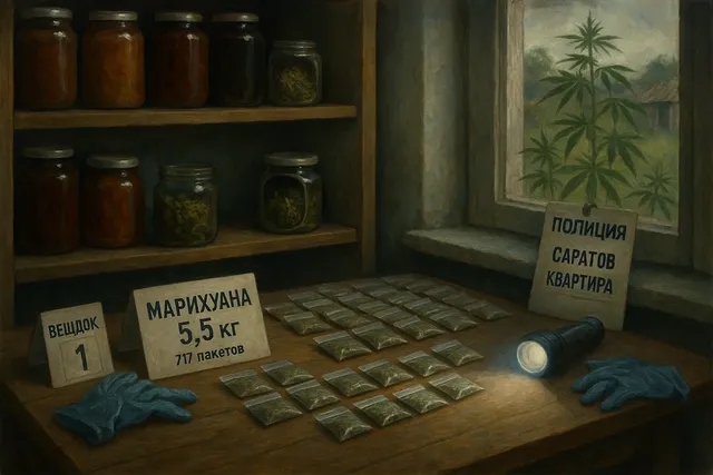 Саратов: у дачника изъяли 5,5 кг марихуаны, спрятанной в банках с консервацией