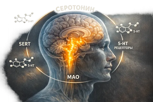 Серотонин и его рецепторы - как работает система и что влияет на восстановление