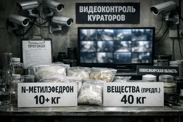 Наркоцех под видеоконтролем в Сибири: изъято 10 кг соли