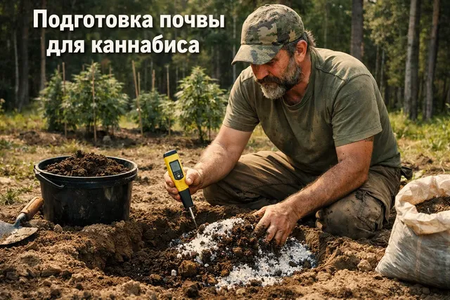 Подготовка почвы для каннабиса в outdoor-гровинге