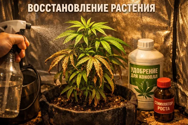 Восстановление растений каннабиса после стресса