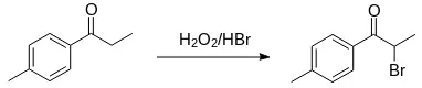 Synthesis of mephedrone Halogenation.webp
